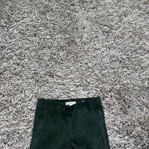 Vince Suede Leather Stretch Split-Hem Crop Pant The Mile Sz XS NWT 1250$❤️ - Picture 7 of 10